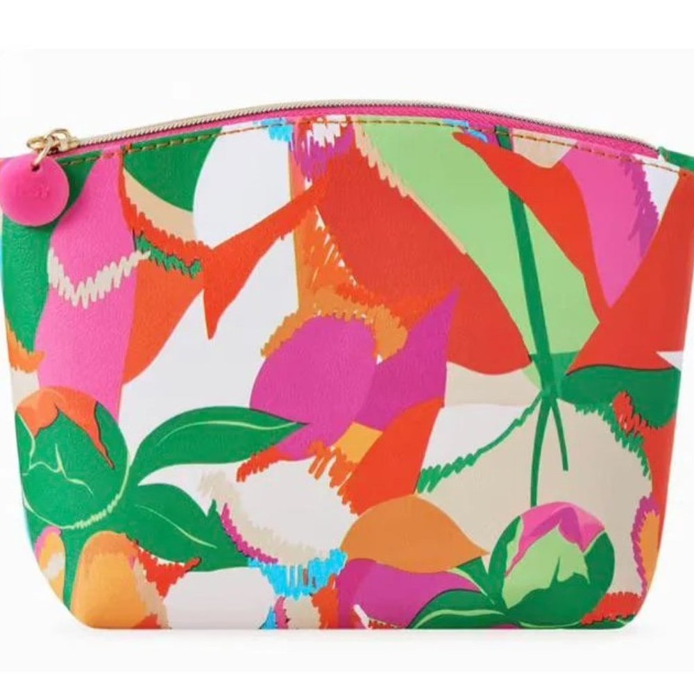 NWOT Ipsy Floral Multicolor Makeup Bag
